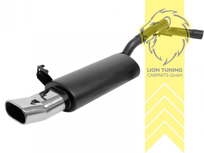 135 x 75 mm Oval DTM, Endrohr single, 75x135mm, Oval, nicht passend für 4-Motion, Edelstahl, 1.4 / 1.6 / 1.8 / 1.8T / 1.9TDI / 2.0, Eintragungsfrei / mit ABE