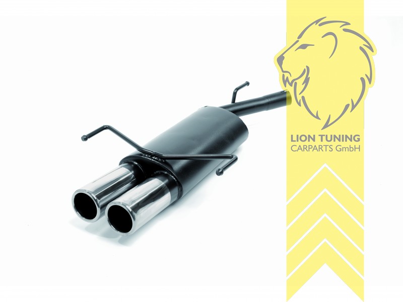 2 x 76 mm rund / gebördelt, Endrohr doppel, 76mm, Rund, auch passend für 12V und 16V Modelle, nicht passend für Diesel 16V Modelle, Edelstahl, 1.0 / 1.2 / 1.4 / 1.7D, Eintragungsfrei / mit ABE