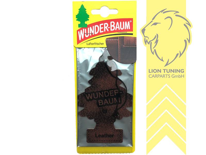 Liontuning - Tuningartikel für Ihr Auto  Lion Tuning Carparts GmbH  Wunderbaum Duftbaum Lufterfrischer Echtleder-Duft