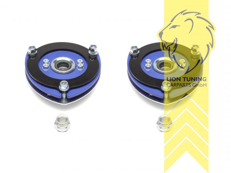 mit Sturz / - Nachlaufverstellung, speziell für Gewindefahrwerke, Aluteller-Durchmesser / untere Aufnahme = 80mm