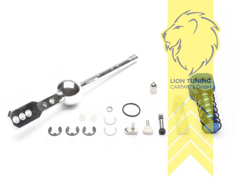 Modelle deren Schaltknauf gesteckt wird, 3-fach vestellbarer Schalthebel inkl. Montagematerial, Modelle mit 5-Gang Getriebe