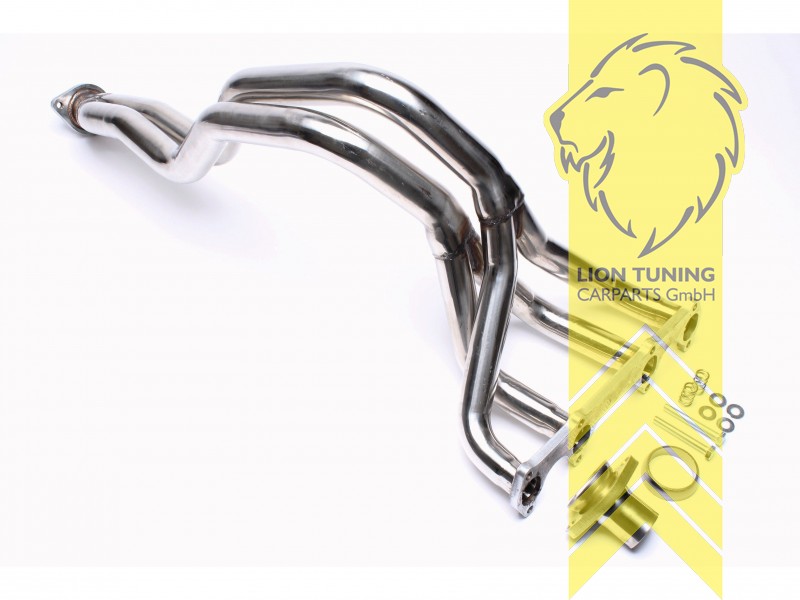 für 1,6l / 1,8l 8V ohne Kat, Edelstahl, Eintragungspflichtig / Teilegutachten liegt bei