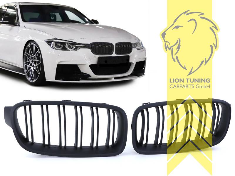 Doppelsteg, schwarz matt, ABS Kunststoff, Eintragungsfrei / als Ersatzteil verwendbar