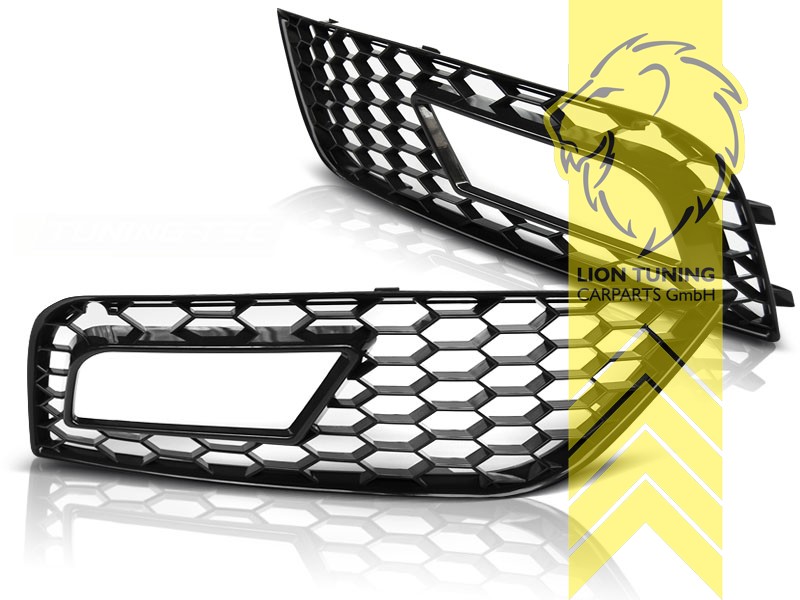 schwarz matt, nur passend für Standard Stoßstange, ABS Kunststoff, Eintragungsfrei / als Ersatzteil verwendbar