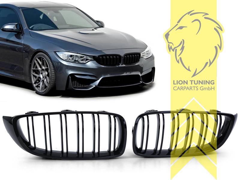 Doppelsteg, schwarz glänzend, ABS Kunststoff, Eintragungsfrei / als Ersatzteil verwendbar