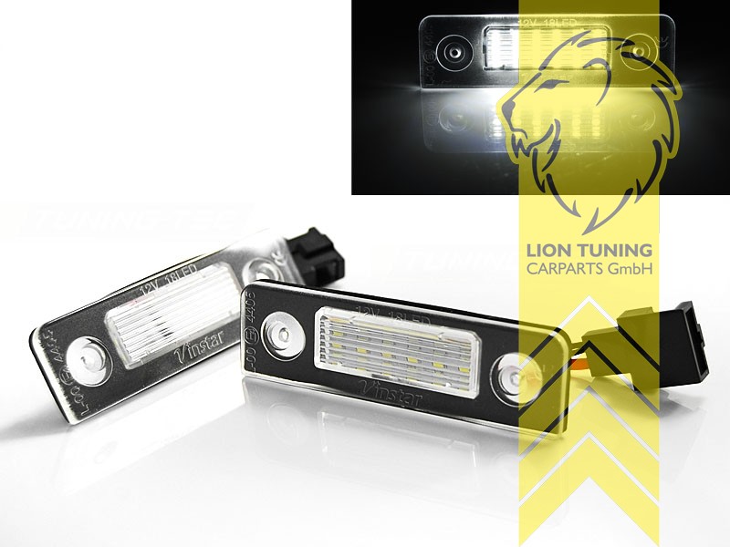 Liontuning - Tuningartikel für Ihr Auto  Lion Tuning Carparts GmbH LED SMD Kennzeichenbeleuchtung  Skoda Octavia 2 Roomster