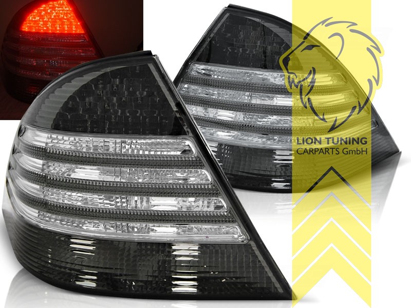 Liontuning Tuningartikel Fur Ihr Auto Lion Tuning Carparts Gmbh Led Ruckleuchten Mercedes Benz W220 Limousine S Klasse Schwarz Weiss
