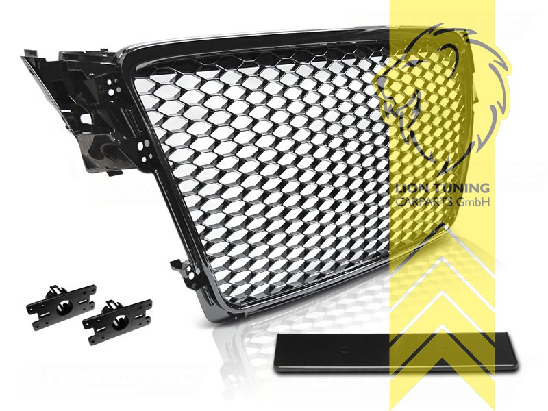 schwarz glänzend, nicht für RS Modelle, ABS Kunststoff, für Fahrzeuge mit PDC, Eintragungsfrei / als Ersatzteil verwendbar