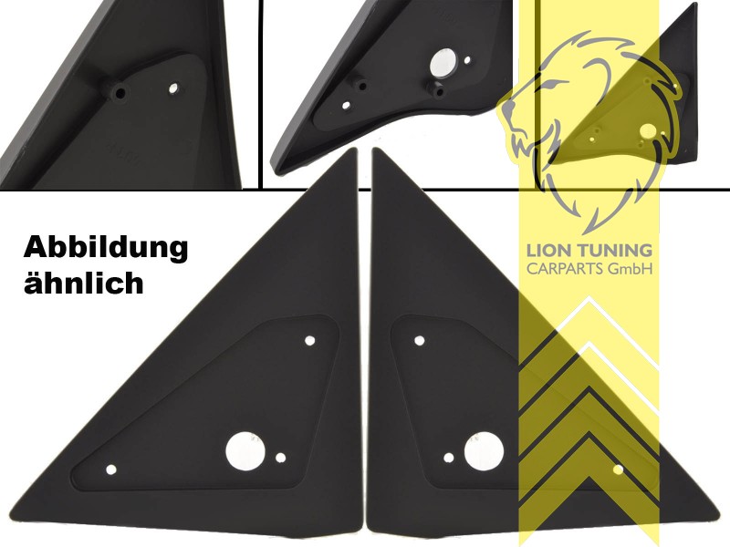 nur passend für Limousine, Wagon, ABS Kunststoff, CF6, CF7, CG7, CG8, CG9, CH1, CH2, CH9, CL2, CL3, schwarz - lackierfähig, Eintragungsfrei / mit E-Prüfzeichen
