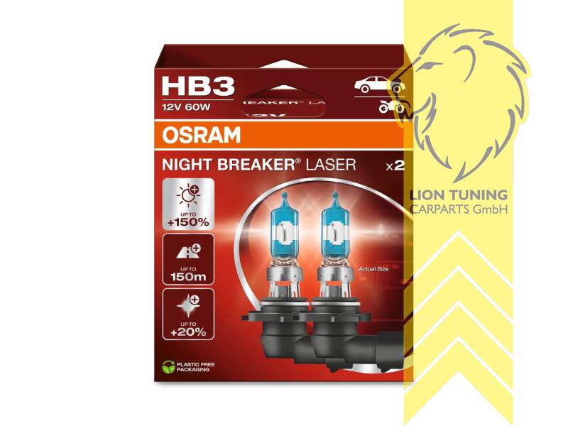 Halogen, 3500K, HB3, 60W, Scheinwerfer, 12 V, Eintragungsfrei / mit E-Prüfzeichen