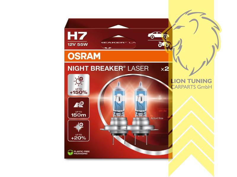 Halogen, 3500K, H7, 55W, Scheinwerfer, 12 V, Eintragungsfrei / mit E-Prüfzeichen