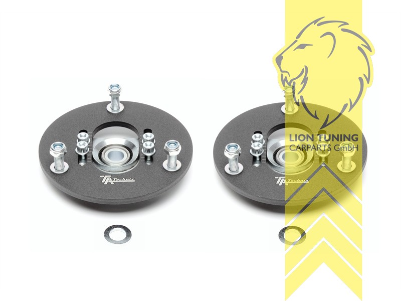 mit Sturz / - Nachlaufverstellung, speziell für Gewindefahrwerke, ggf. Anpassungsarbeiten notwendig