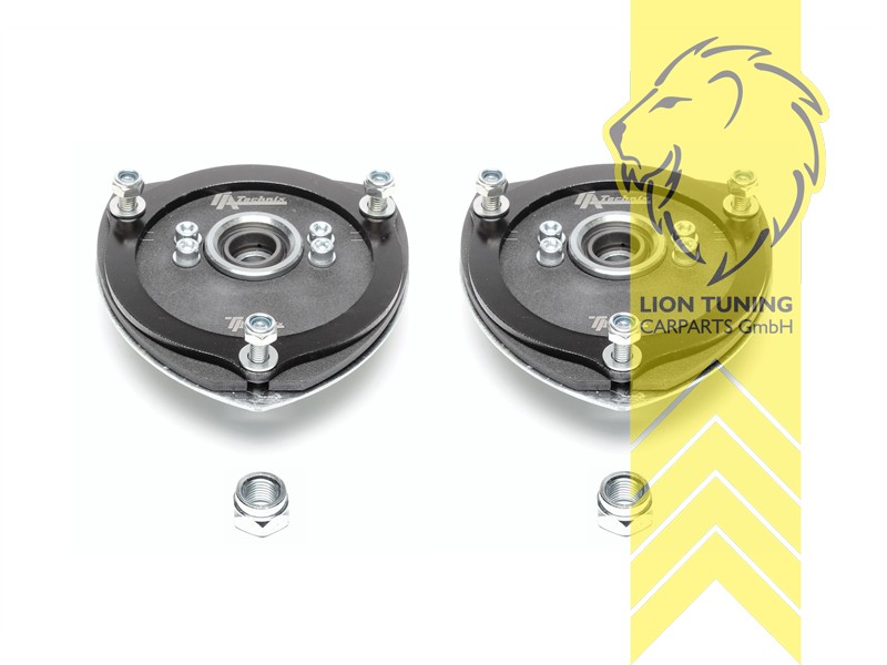 mit Sturz / - Nachlaufverstellung, speziell für Gewindefahrwerke, Aluteller-Durchmesser / untere Aufnahme = 80mm