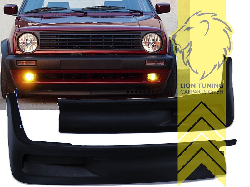 nur passend für große GL Stoßstange, PP Kunststoff, schwarz mit Struktur - wie original, Eintragungsfrei / als Ersatzteil verwendbar