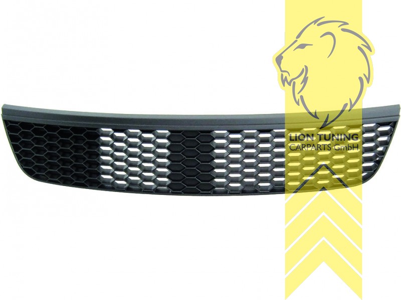 ohne Emblemaufnahme, schwarz matt, nur passend für Modell Sport, ABS Kunststoff, Eintragungsfrei / keine Eintragung nötig