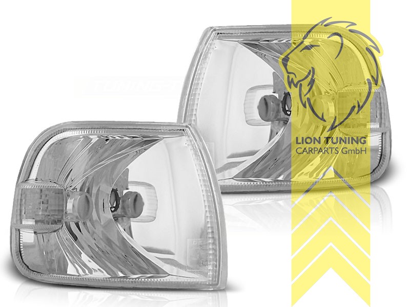 Halogen, chrom, nur passend für Fahrzeuge mit langem Vorderwagen, Blinkerbirnen BAU15S, Eintragungsfrei / mit E-Prüfzeichen