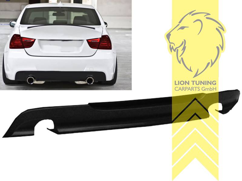 links und rechts, passend für unsere Artikelnummer 7451, 7452, auch passend für die original E90 M-Paket Stoßstange, PP Kunststoff, schwarz - lackierfähig, Eintragungsfrei / als Ersatzteil verwendbar