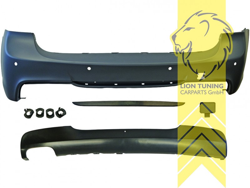 links, Ersatzteile von äquivalenter Qualität für die Besitzer des Fahrzeugs (entspr. EU-Verordnung 46/2010), PP Kunststoff, grundiert, für Fahrzeuge mit PDC, Eintragungsfrei / mit ABE