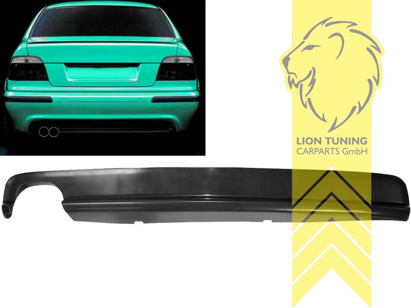 links, passend für unsere Artikelnummer 1763, 5163, 6365, 6366, auch passend für die original E39 M-Paket Stoßstange, PP Kunststoff, schwarz - lackierfähig, Eintragungsfrei / als Ersatzteil verwendbar