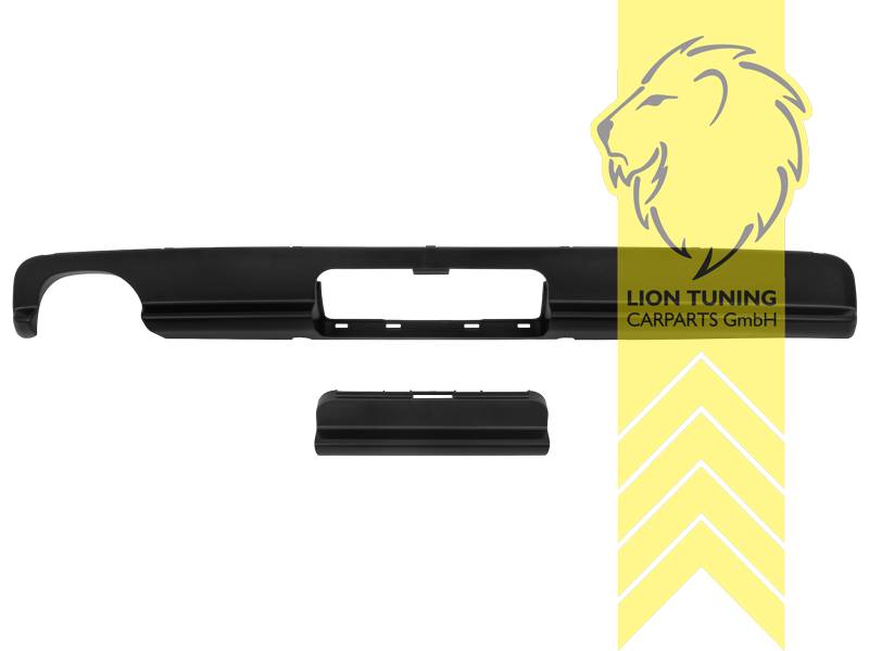 links, passend für unsere Artikelnummer 1763, 5163, 6365, 6366, auch passend für die original E39 M-Paket Stoßstange, für Fahrzeuge mit Anhängerkupplung, PP Kunststoff, schwarz - lackierfähig, Eintragungsfrei / als Ersatzteil verwendbar