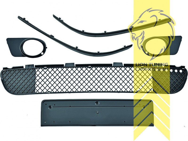 auch passend für M5 und M-Paket Stoßstangen aus dem Zubehör, passend für die Original BMW M5 und M-Paket Stoßstange, PP Kunststoff, für Fahrzeuge ohne PDC, Eintragungsfrei / als Ersatzteil verwendbar