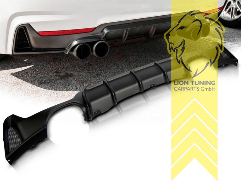 links und rechts, passend für unsere Artikelnummer 13095 und 11771, auch passend für die original F32 / F33 M-Paket Stoßstange, PP Kunststoff, schwarz - lackierfähig, Eintragungsfrei / als Ersatzteil verwendbar