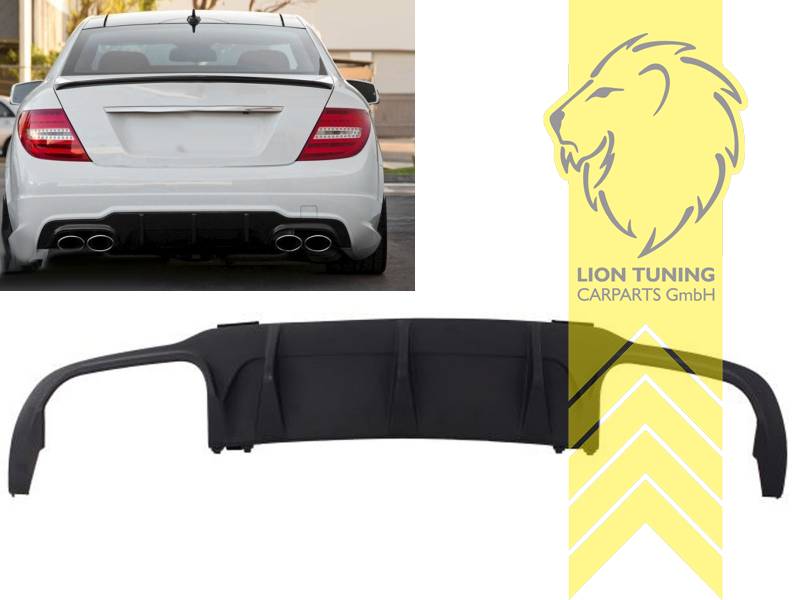 links und rechts, nur passend für AMG Line Stoßstange, PP Kunststoff, schwarz - lackierfähig, Eintragungsfrei / als Ersatzteil verwendbar