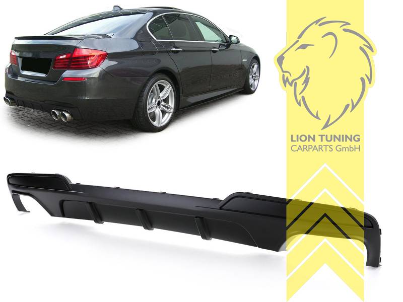 links und rechts, passend für unsere F10 / F11 Heckstoßstangen, auch passend für die original F10 / F11 M-Paket Stoßstange, PP Kunststoff, schwarz - lackierfähig