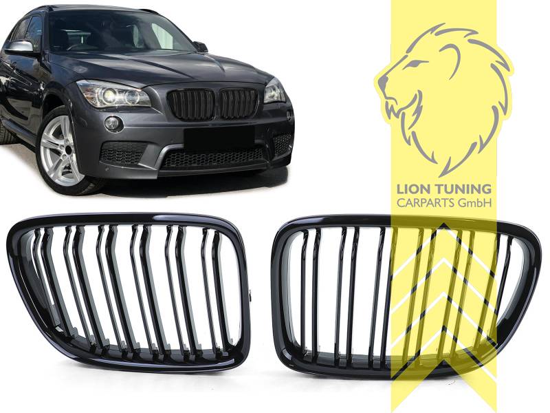 Doppelsteg, schwarz glänzend, ABS Kunststoff, Eintragungsfrei / als Ersatzteil verwendbar