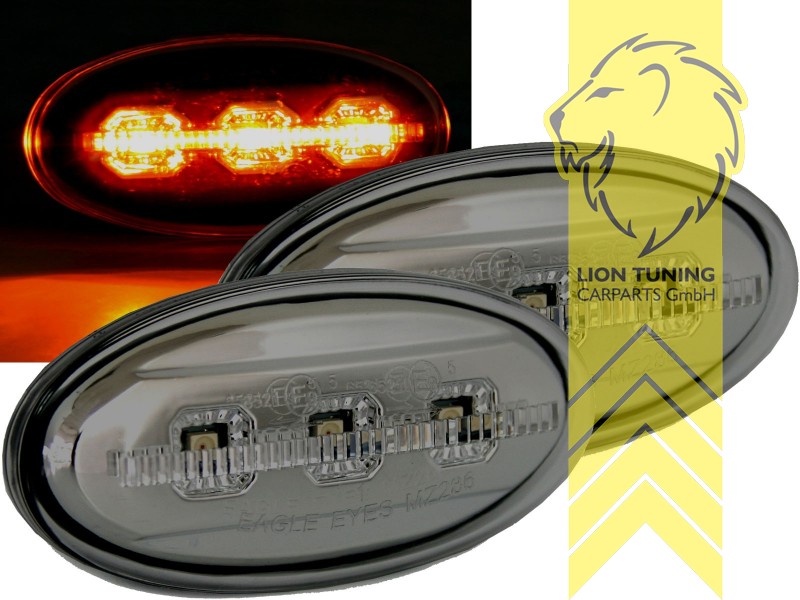 LED, schwarz, Eintragungsfrei / mit E-Prüfzeichen