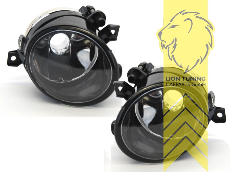 Halogen, schwarz, nur passend für GT / GTi / R32 Modelle und alle Variant, HB4, ohne Lampenträger / Leuchtmittel (werden vom Original übernommen), Standard Ausführung, Eintragungsfrei / mit E-Prüfzeichen