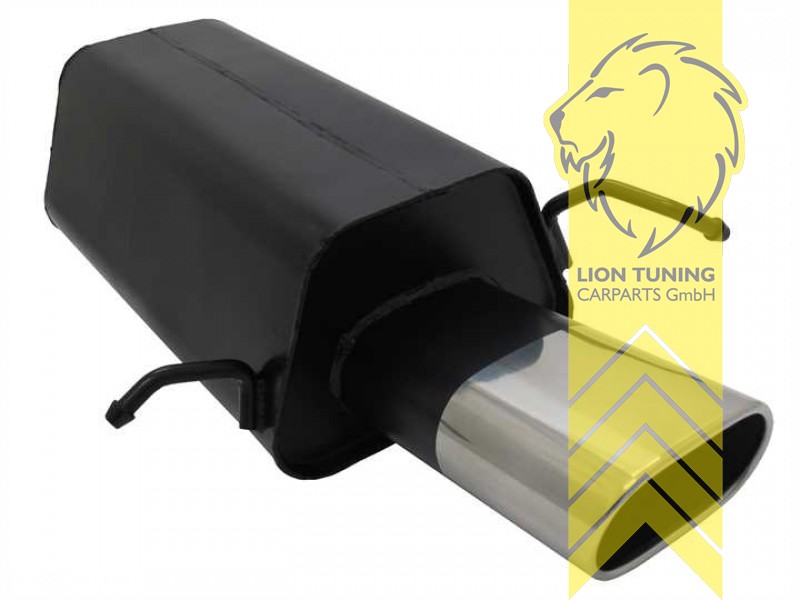 135 x 75 mm Oval, Endrohr single, Oval, Stoßstangenausschnitt muß evtl. bearbeitet/vergrößert werden, Metall / Stahl, C280 (3.0l) / C320 / C220 CDI / C270 CDI, C200K / C200 CGI / C240 (2.6l), Eintragungsfrei / mit ABE