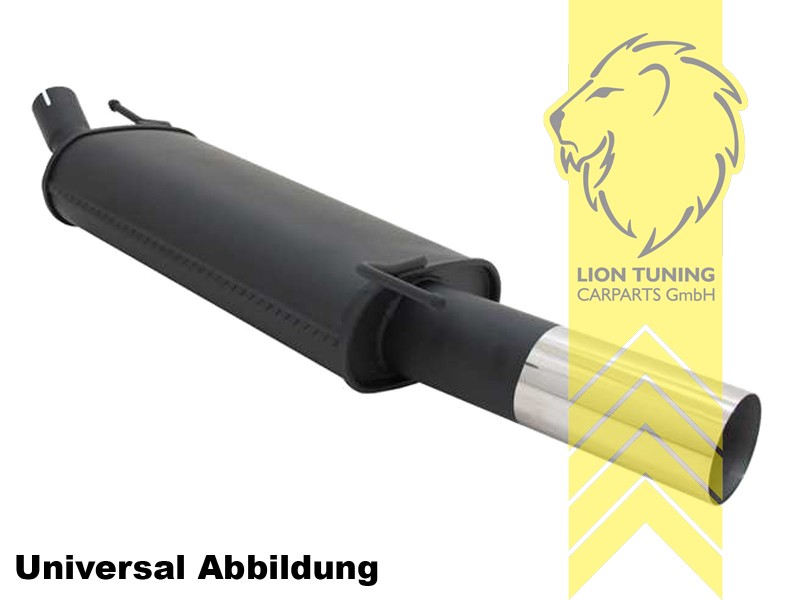 1 x 76mm RL-Design, Endrohr single, 76mm, Rund, Metall / Stahl, 1.0 / 1.0TSI / 1.2 / 1.2TSI / 1.4 / 1.4TSI / 1.6 / 1.2TDI /1.6TDI, Eintragungsfrei / mit ABE