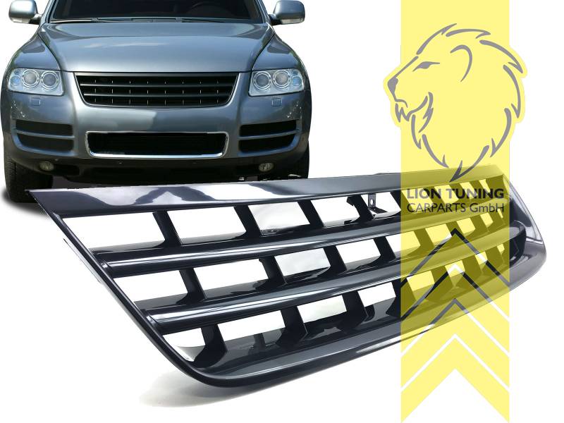 ohne Emblemaufnahme, schwarz matt, ABS Kunststoff, Eintragungsfrei / keine Eintragung nötig