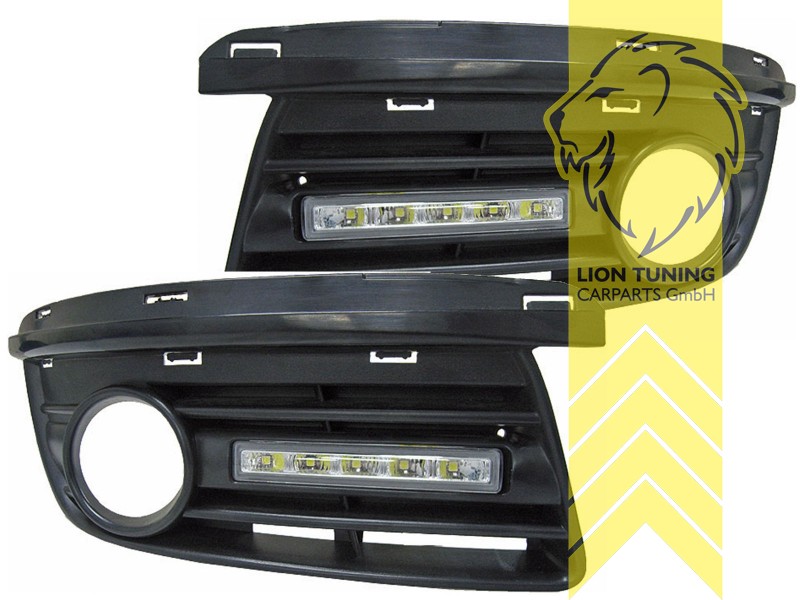 LED, nur für Fahrzeuge mit Nebelscheinwerfer, Eintragungsfrei / mit E-Prüfzeichen, Eintragungsfrei / mit R87 Zulassung als Tagfahrlicht