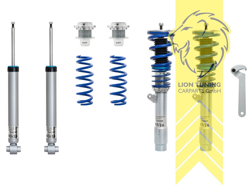 fest, blau, nur passend für HA ohne elektronische Dämpferregelung, nicht geeignet für xDrive, Stahl verzinkt, Eintragungspflichtig / Teilegutachten liegt bei