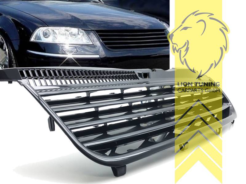 Liontuning - Tuningartikel für Ihr Auto  Lion Tuning Carparts GmbH  Sportgrill Kühlergrill VW Passat 3BG Limousine Variant schwarz