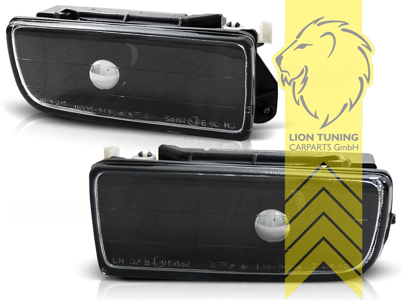 Halogen, schwarz, passend für Standard, M-Paket und M3 Stoßstange, H3, Eintragungsfrei / mit E-Prüfzeichen