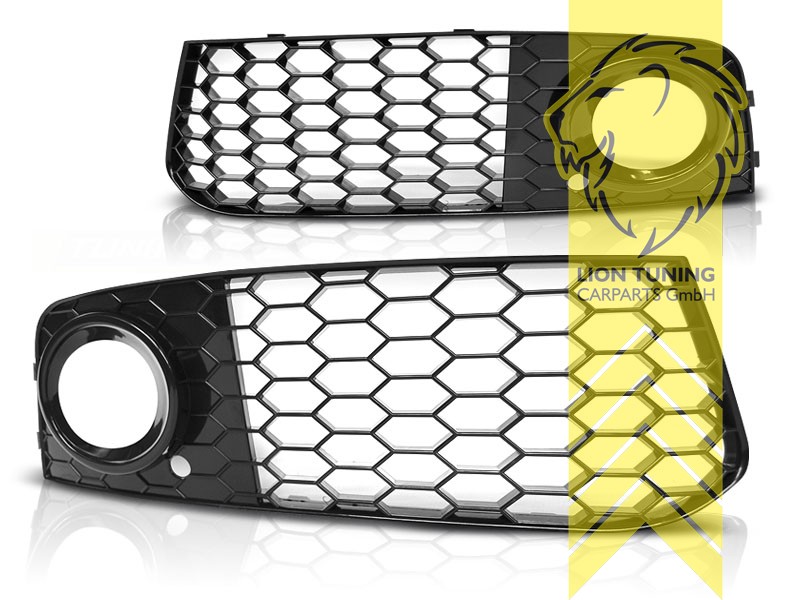 schwarz matt, nur passend für Standard Stoßstange, ABS Kunststoff, Eintragungsfrei / als Ersatzteil verwendbar