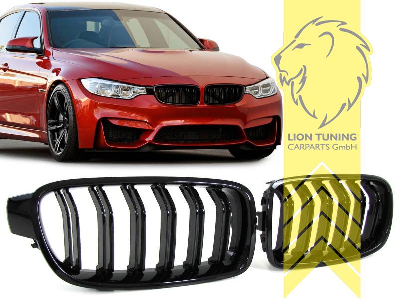 Doppelsteg, schwarz glänzend, ABS Kunststoff, Eintragungsfrei / als Ersatzteil verwendbar