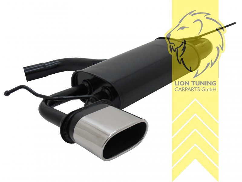 135 x 75 mm Oval, Endrohr single, 75x135mm, Oval, nicht für Quattro, Metall / Stahl, 1.4TFSI / 1.6 / 1.6FSI / 2.0 / 2.0FSI / 1.6TDI / 1.9TDI / 2.0TDI, Eintragungsfrei / mit ABE