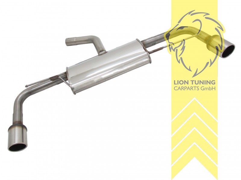 2 x 90mm SR-Design, Endrohr duplex, 90mm, Rund, GTI Stoßstange wird benötigt!, Edelstahl, 1.8 TSI / 2.0 TFSI / 2.0 TSI / 1.9 TDI / 2.0 TDI, 1.4 16V / 1.4 FSI / 1.4 TSI / 1.6 / 2.0 / 1.8 TFSI, Eintragungsfrei / mit ABE