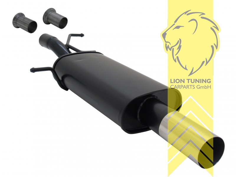 1 x 76mm RL-Design, Endrohr single, 76mm, Rund, Metall / Stahl, 1.4 / 1.6 16V / 2.0 16V / 1.6 HDI / 2.0 HDI, Eintragungsfrei / mit ABE