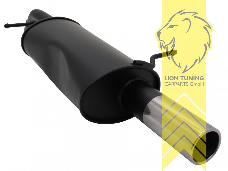 1 x 76mm, Endrohr single, 76mm, Rund, Metall / Stahl, 1.1 / 1.4 / 1.4 16V / 1.4 VTR / 1.6 / 1.6 VTS / 1.4 HDI, Eintragungsfrei / mit ABE