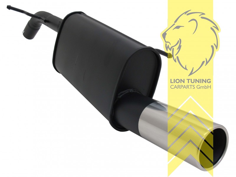 1 x 90mm, Endrohr single, 90mm, Rund, nicht für CC und SW, Metall / Stahl, 1.4 / 1.4 16V / 1.6 16V / 1.4 HDI / 1.6 HDI, Eintragungsfrei / mit ABE