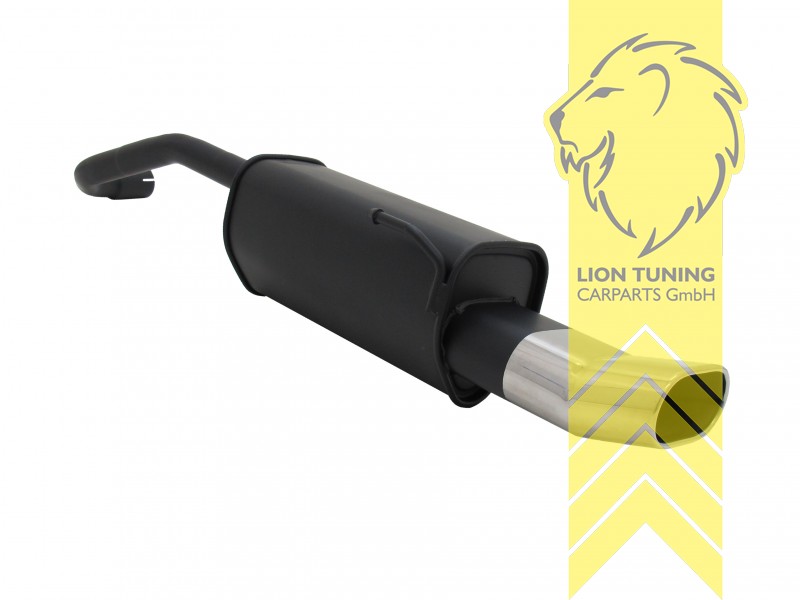 135 x 75 mm Oval DTM, Endrohr single, 75x135mm, Oval, Metall / Stahl, 1.0 / 1.1 / 1.4 / 1.7D, Eintragungsfrei / mit ABE