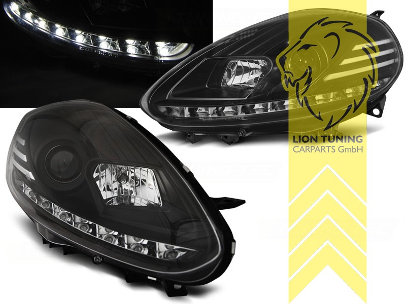 Halogen, schwarz, Abblendlicht H1 / Fernlicht H1, Blinkerbirnen BAU15S, elektrisch verstellbar - Stellmotor integriert, Eintragungsfrei / mit E-Prüfzeichen, Eintragungsfrei / mit R87 Zulassung als Tagfahrlicht