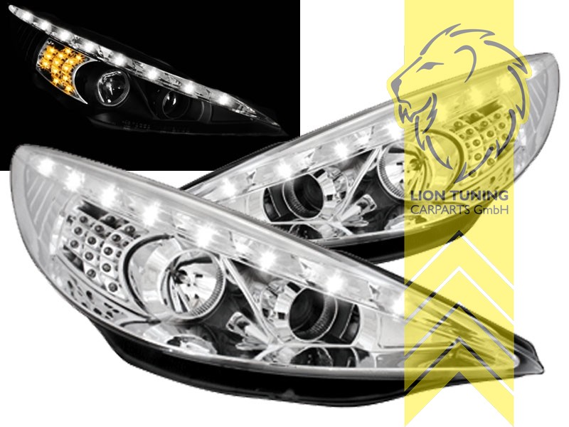 Scheinwerferblenden | Scheinwerfer Cover Für Peugeot 207