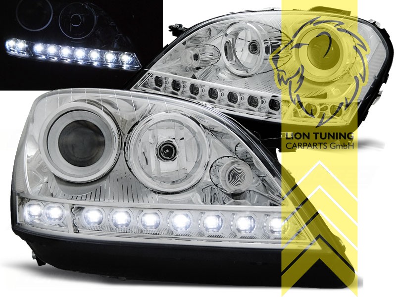 Halogen, chrom, Abblendlicht H7 / Fernlicht H7, Blinkerbirnen BAU15S, elektrisch verstellbar - Stellmotor integriert, Eintragungsfrei / mit E-Prüfzeichen