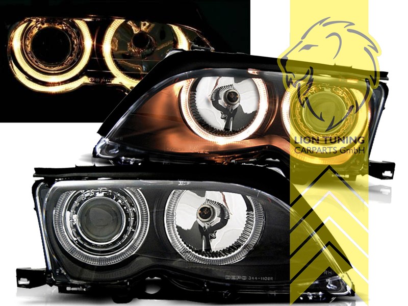 Halogen, schwarz, gelb Halogen, Abblendlicht H7 / Fernlicht H7, Blinkerbirnen BAU15S, elektrisch verstellbar - Stellmotor integriert, Eintragungsfrei / mit E-Prüfzeichen